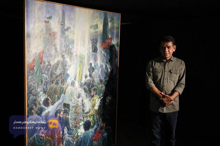 رونمایی از نقاشی «یاران خراسانی»